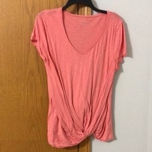 Maurices coral front twist top